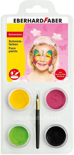  Eberhard Faber Боя за лице Butterfly, 4 цвята