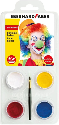  Eberhard Faber Боя за лице Clown, 4 цвята