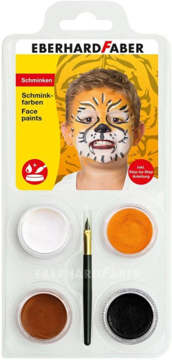  Eberhard Faber Боя за лице Tiger, 4 цвята