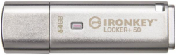 USB памет KINGSTON IronKey Locker+ 50 - 64GB XTS-AES 256-bit