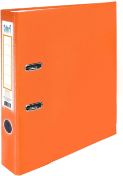 Colori Класьор, 5 cm, PP, с метален кант, несглобен, оранжев, 50 броя