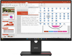 Монитор LENOVO ThinkVision T27-40 27inch IPS 16:9 1920x1080 100MHz 250cd-m2 1500:1 4ms 1xHDMI 1.4 1xDP 1.2 1xVGA USB-HUB 99 sRGB