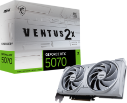 Видеокарта MSI Video Card Nvidia GeForce RTX 5070 12G VENTUS 2X OC WHITE
