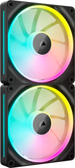 Вентилатор CORSAIR LX RGB Series, iCUE LINK LX140 RGB, 140mm RGB Fan, Dual Fan Kit