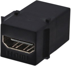  HDMI Keystone свързващ модул, 4K, женско към женско, черен