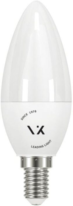 LED лампа 9W 810lm 3000K 220V E14 Ra>80 360°, овал, PC, бял - VL LED VK/05177/EI/W