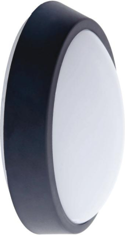  LED плафон-овал 8W 4000K, IP64, черен - VL LED VK/02162/B/C