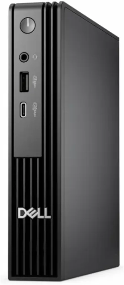 Мини компютър NUC Dell Pro Micro QCM1250 Intel Core I3 14100T, 512GB SSD, 8 GB DDR5 4800 MT-s, Windows 11 Pro