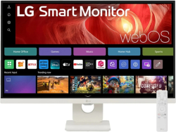 Монитор LG 27U731SA-W, 27" IPS Smart webOS23, 5ms, 350cd-m, FHD 3840 x 2160, HDMI, USB Type-C , Bluetooth, White