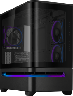 Кутия ASUS Prime AP202 ARGB mATX + 3 ARGB Вентилатора - Black