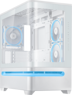 Кутия ASUS Prime AP202 ARGB mATX + 3 ARGB Вентилатора - White