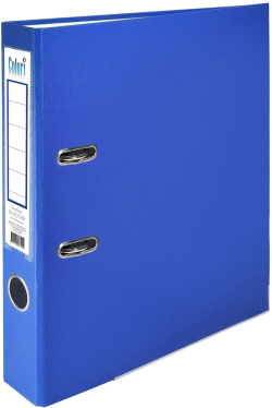 Colori Класьор, 5 cm, PP, с метален кант, несглобен, син, 50 броя