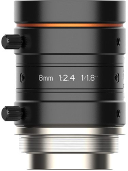 Аксесоар за камера HIKROBOT MVL-HF0824M-10MP :: Machine-Vision обектив, FA Series, HF, 8мм, C-Mount, F2.4-F16, Ø 9мм (1-1.8'')