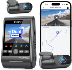Мултимедиен продукт VIOFO Видеорегистратор Dash Cam A229 Plus 3 Channel - 2K, HDR, Sony STARVIS 2, GPS