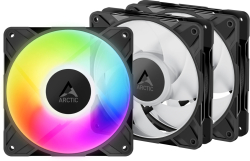 Arctic Комплект вентилатори Fan Pack 3-in-1 - P12 Pro A-RGB (Black)