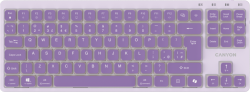 Клавиатура CANYON Keyboard OnType 10 Low Profile EN Wired Violet