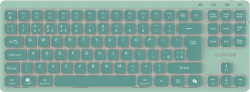 Клавиатура CANYON Keyboard OnType 10 Low Profile EN Wired Green