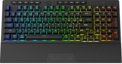 Кабелна и безжична Bluetooth механична геймърска клавиатура Redragon Shiva Pro K515RGB-PRO с RGB осветление - черна