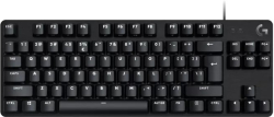 Геймърска кабелна клавиатура с тактилни превключватели Logitech G413 TKL SE 920-010446 - черна