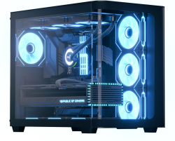 AeroCool кутия Case ATX - P500C-G-BK-v1 - 4 x 120 mm Infinity Mirror A-RGB