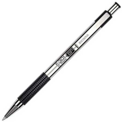  Zebra Химикалка F-301, метална, 0.7 mm, черна