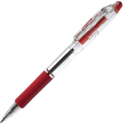  Zebra Химикалка Jimnie, 0.7 mm, прозрачна, червена