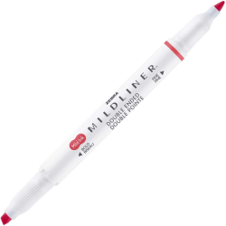 Zebra Текст маркер Mildliner Cool & Refined, двоен, червен