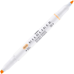  Zebra Текст маркер Mildliner Fluorescent, двоен, оранжев