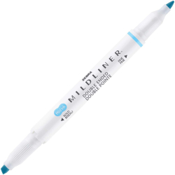  Zebra Текст маркер Mildliner Fluorescent, двоен, син