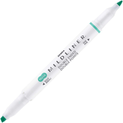 Zebra Текст маркер Mildliner Fluorescent, двоен, синьо-зелен