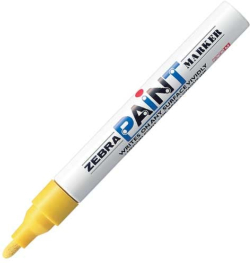  Zebra Перманентен маркер Paint Marker, 3.0 mm, жълт