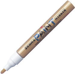  Zebra Перманентен маркер Paint Marker, 3.0 mm, златист