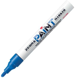  Zebra Перманентен маркер Paint Marker, 3.0 mm, син