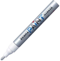  Zebra Перманентен маркер Paint Marker, 3.0 mm, сребрист