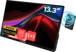 Монитор Verbatim Portable 13.3"  WUXGA Touch ALU with Wireless Power Supply incl. Power Bank 5000mAh