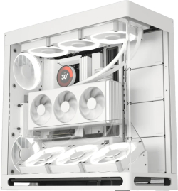 HAVN кутия Case E-ATX - HS 420 VGPU Edition White - PCIe Gen 5 riser included
