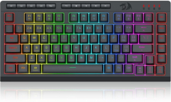 RGB Геймърска клавиатура Redragon Crescent K524-RGB - черна