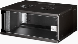 Шкаф за техника - Rack DIGITUS DN-49201, 19", wall-mounted, 4U, SOHO PRO, 240x540x400mm, 60 кг, черен