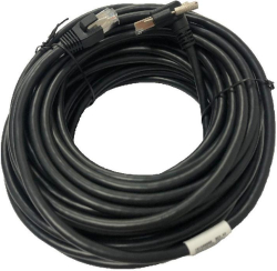  HIKROBOT MV-ACG-RJ45s(up)-RJ45-ST-15m :: Data кабел, Cat. 5е, GigE, Right Angled, RJ-45, SFTP, черен, 15.0 м