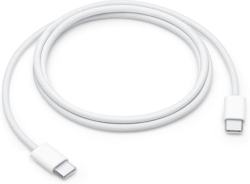 USB кабел Apple, USB-C към USB-C, 1 м, бял
