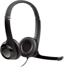Слушалки Logitech H390, черни