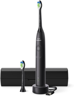 PHILIPS Sonicare HX7101-03, с акумулаторна батерия, 1 режим на четкане, 2 степени на интензивност, черен + калъф