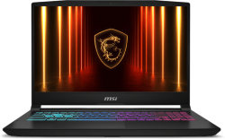Лаптоп MSI Katana 15 HX B14WEK-282XBG, 15.6" QHD 165Hz, Intel Core i5-14450HX, GF RTX 5050 8GB, 6GB DDR5, 512GB SSD, Черен