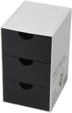 Продукт Sworld Органайзер за бюро, с 3 чекмеджета, черен