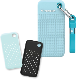 Хард диск / SSD Verbatim Pocket SSD USB 3.2 Gen 2 1TB Polar Blue incl. two rubber sleeves