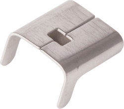 Клипс за монтажна лента от неръждаема стомана, L-TYPE, до 12.7 мм