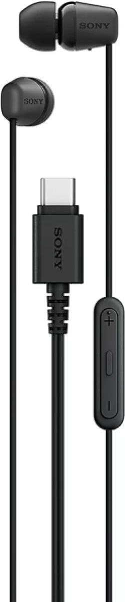 Слушалки Sony IER-EX15C, Жично, In-ear, Микрофон, USB type-C, Черен