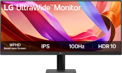 Монитор LG 29U511A-B, 29" UltraWide 21:9, IPS , 100 Hz, 5ms, 1000:1, 250cd/m2, WFHD 2560x 1080, sRGB 99%, HDR 10, HDMI, DP, Black