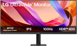 Монитор LG 34U511A-B, 34" UltraWide 21:9, IPS, 100 Hz, 5ms, 1000:1, 400cd/m2, WFHD 2560x 1080, , HDMI, DP, Black