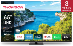 Телевизор Thomson Smart UHD TV 65", 3840 x 2160 (4K UHD), 60 Hz, Wi-Fi, Bluetooth, LAN, HDMI 2, USB 2